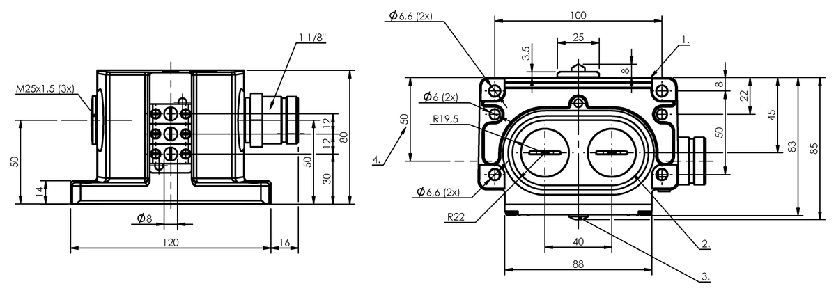 Mechanical multiple position limit switches