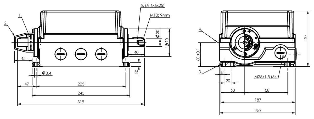 Standard rotary cam switches