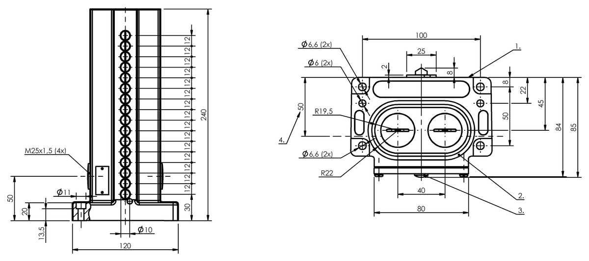 Mechanical multiple position limit switches