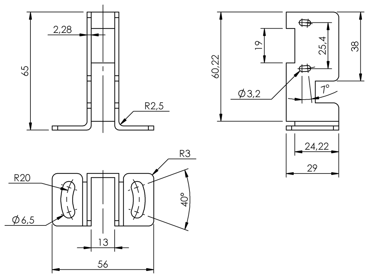 Haltewinkel für optoelektronische Sensoren
