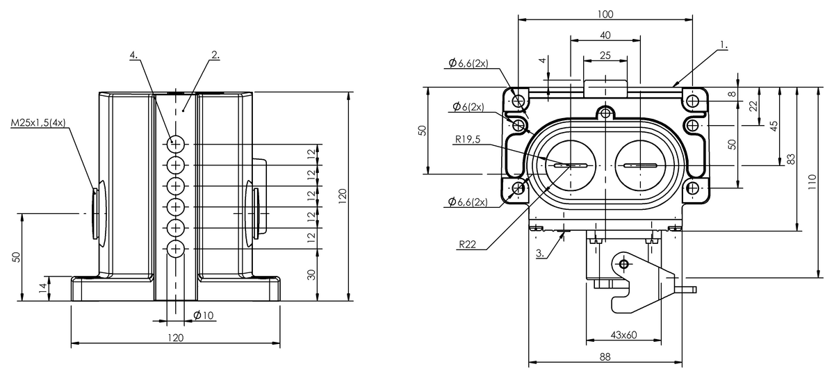 多个位置：专用