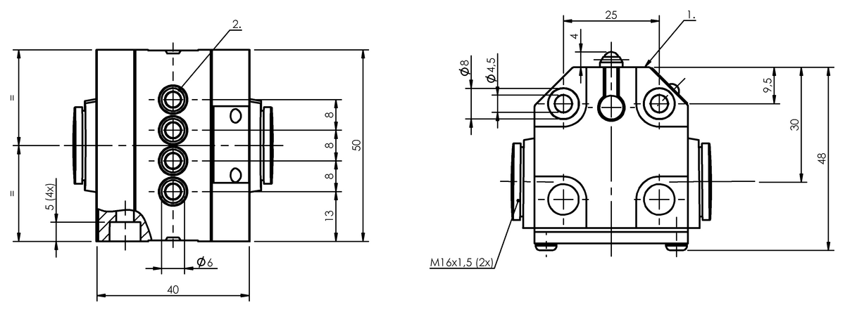 Mechanical multiple position limit switches