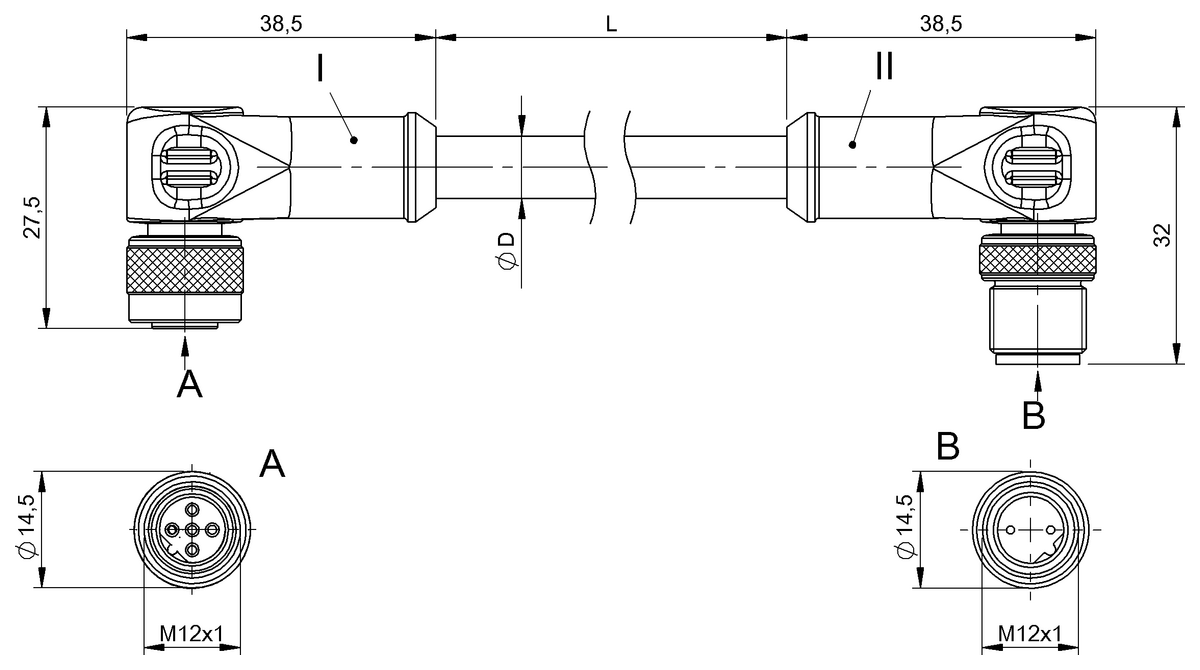 Double-ended cordsets