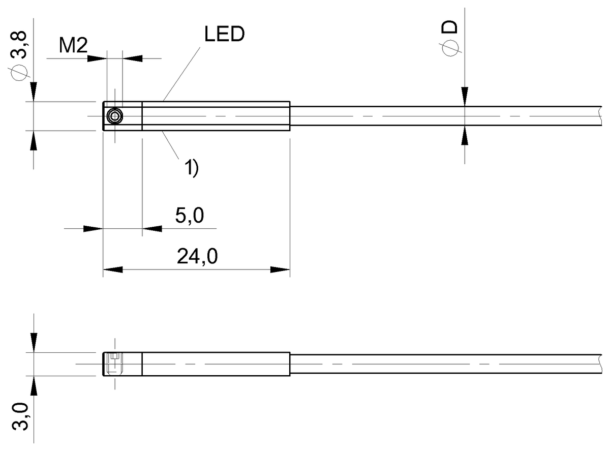 Cylinder sensors for multiple slot shapes