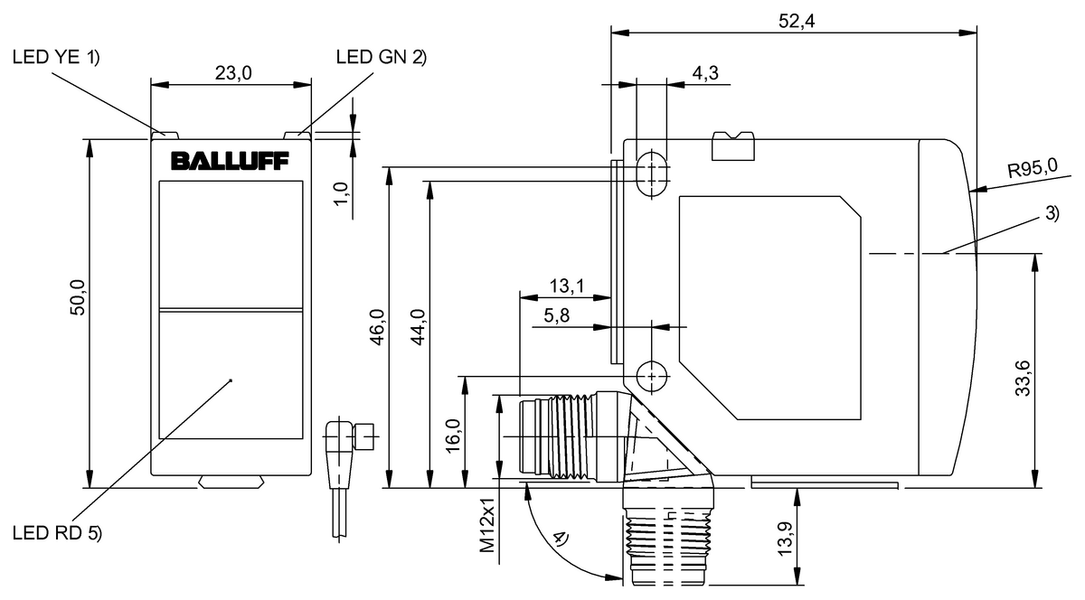 Through-beam sensors