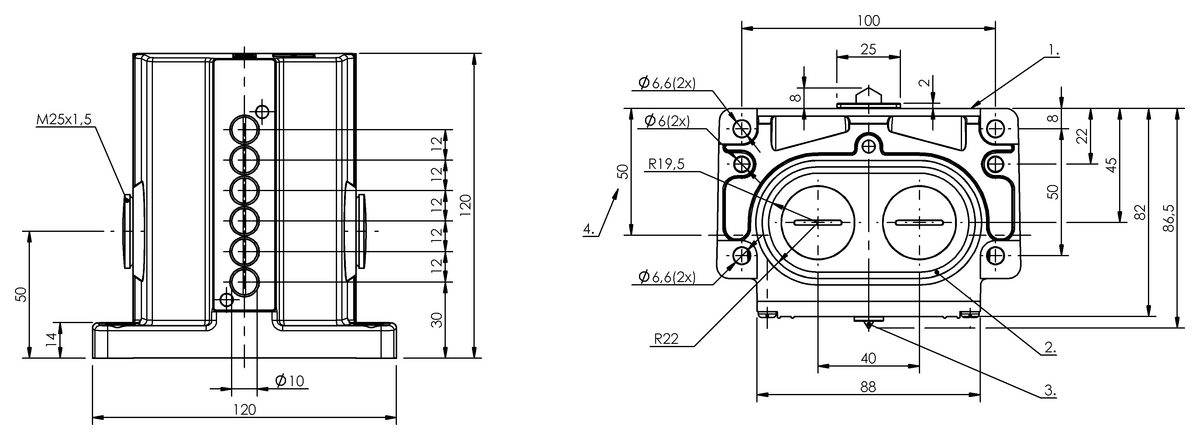Mechanical multiple position limit switches