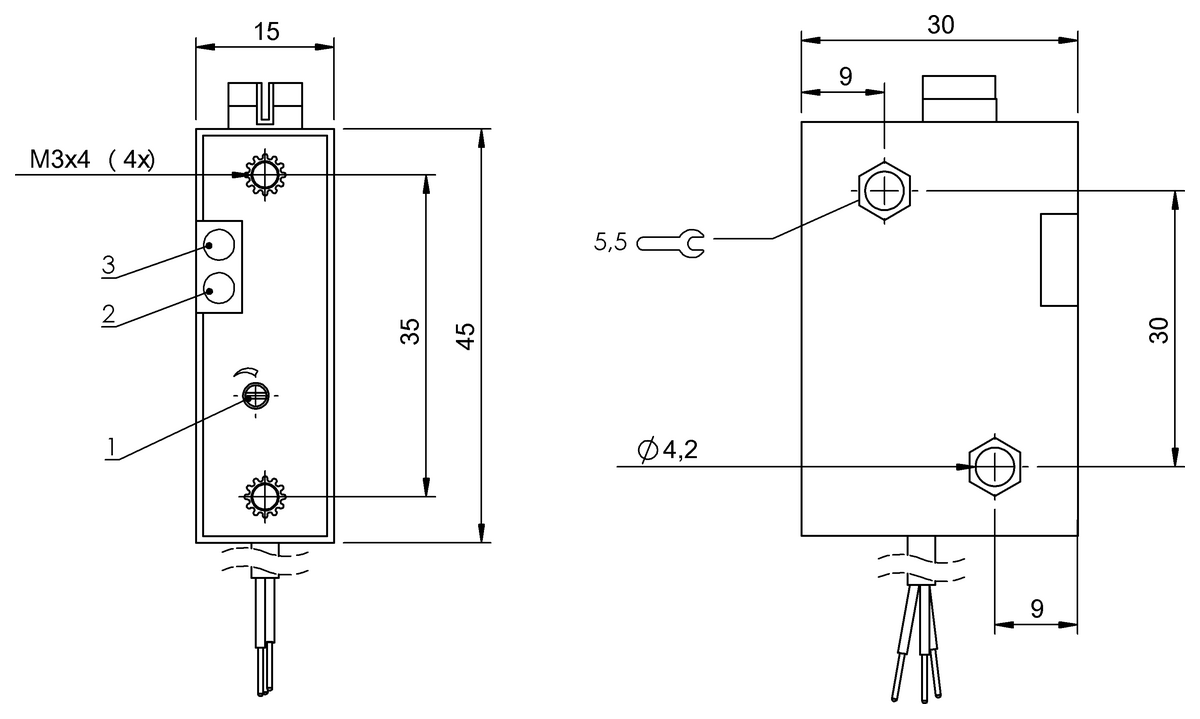 Amplifiers for capacitive sensor heads