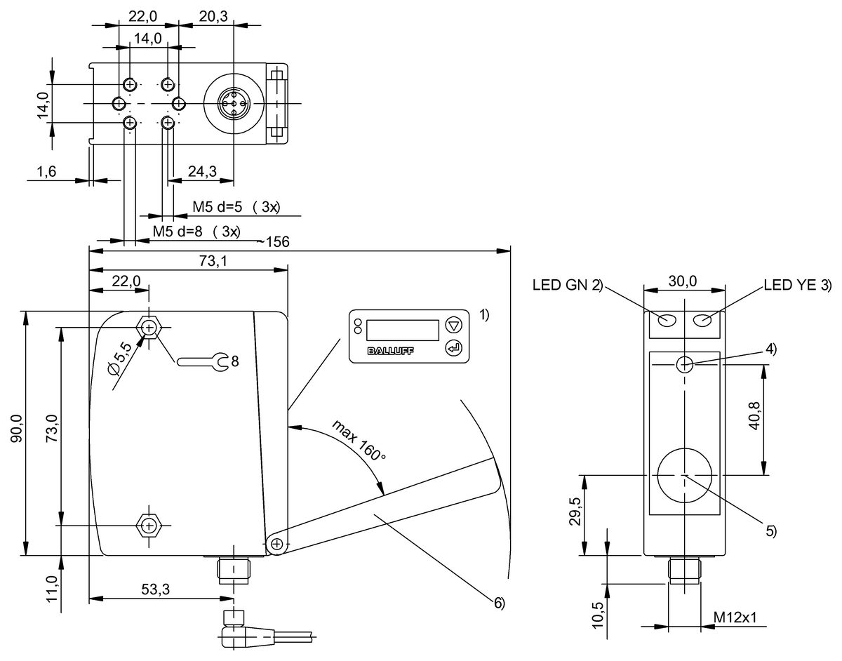 Photoelectric distance sensors