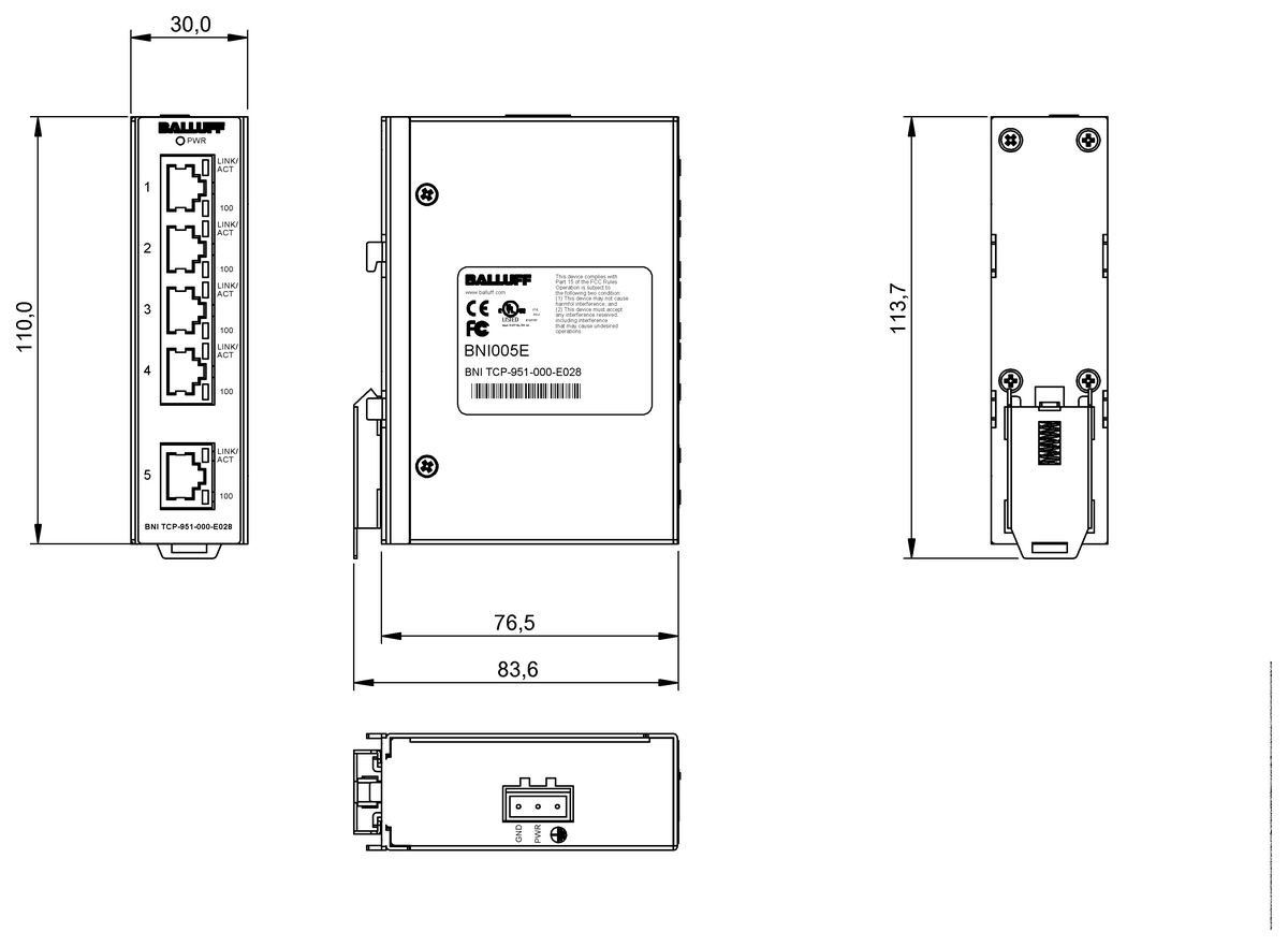 Unmanaged switches
