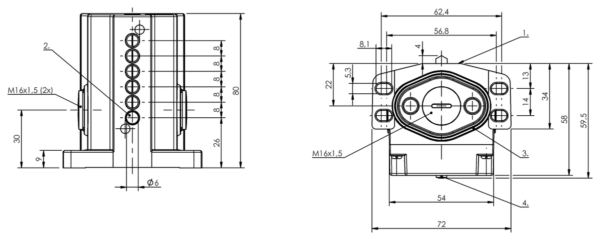 Mehrreihige Nockenschalter mit Mischbestückung