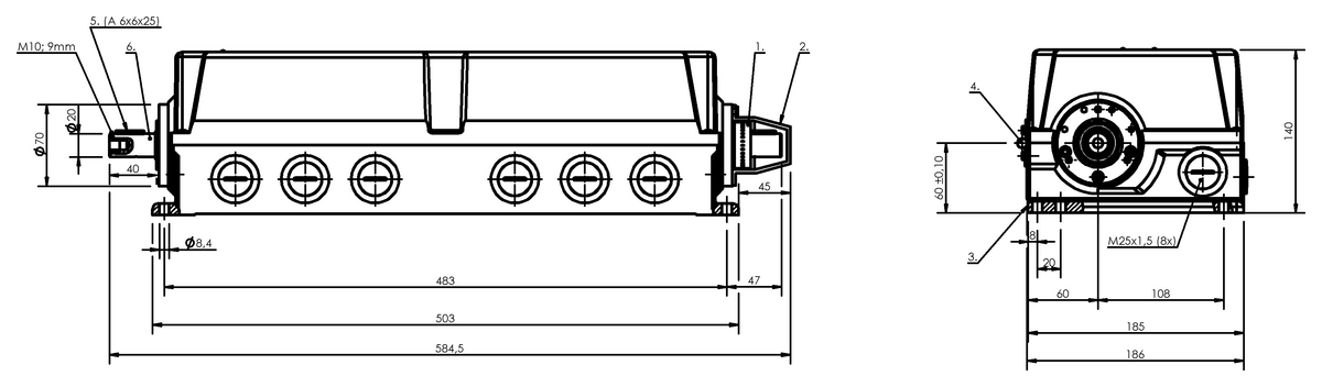 Standard rotary cam switches