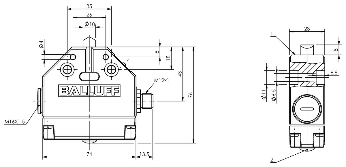 Mechanical single position limit switches