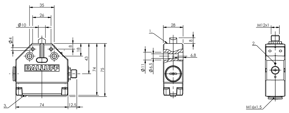 Mechanical single position limit switches with safety switch positions