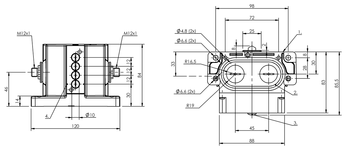 Mechanical multiple position limit switches with safety switch positions