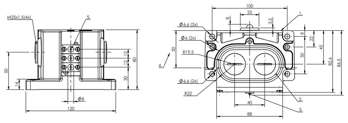 Mechanische Reihenpositionsschalter