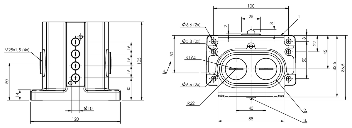 Mechanical multiple position limit switches