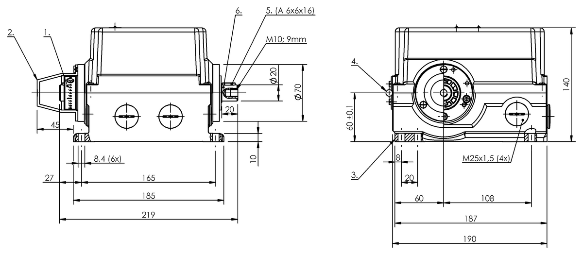 Standard rotary cam switches