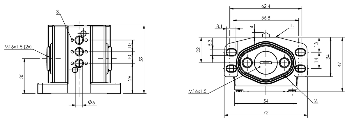 Mechanical multiple position limit switches with positive opening
