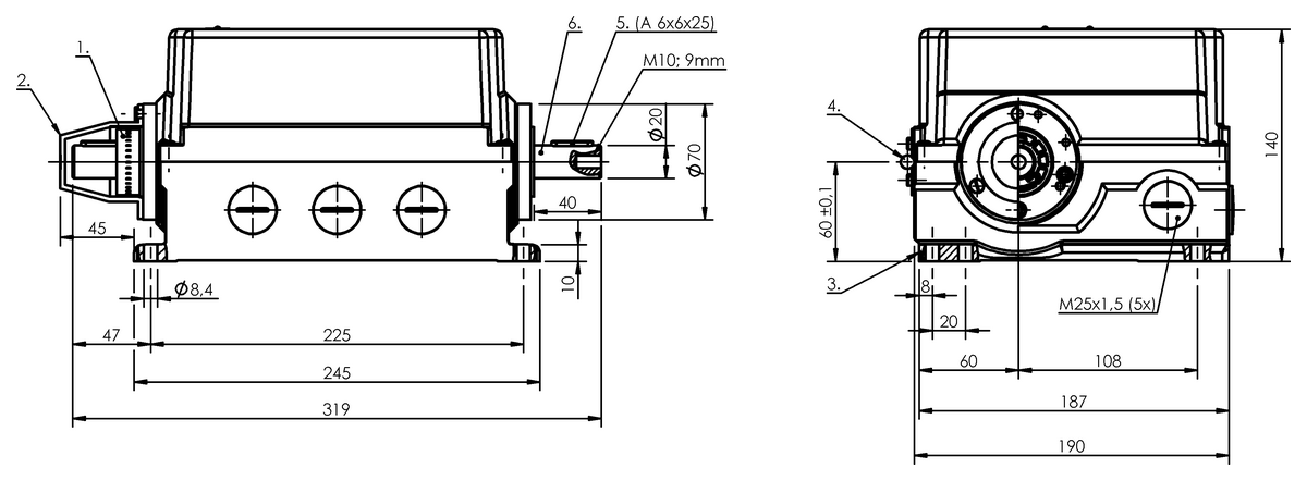 Inductive rotary cam switches