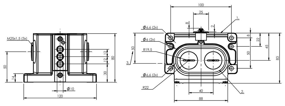 Mechanical multiple position limit switches with interchangeable plunger unit