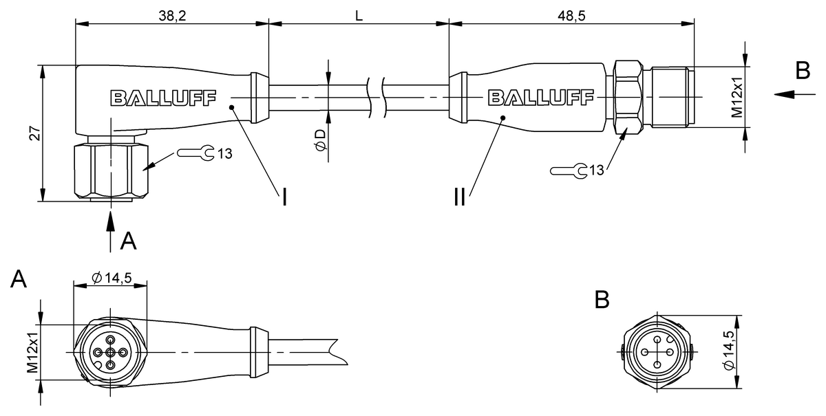 Double-ended cordsets