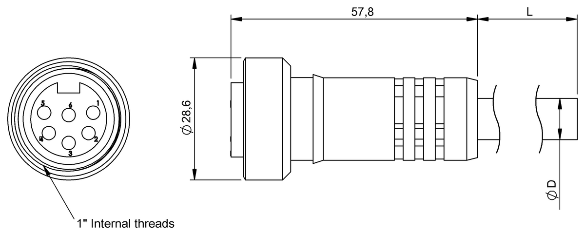 Single-ended cordsets