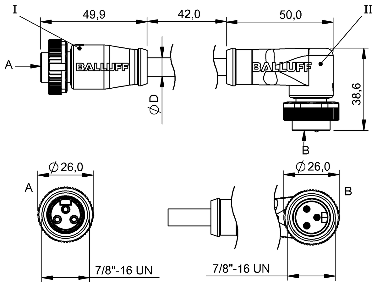 Double-ended cordsets