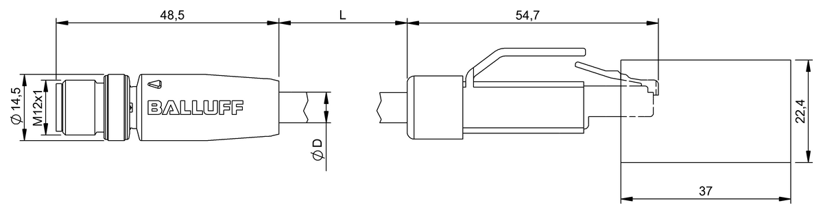Double-ended cordsets