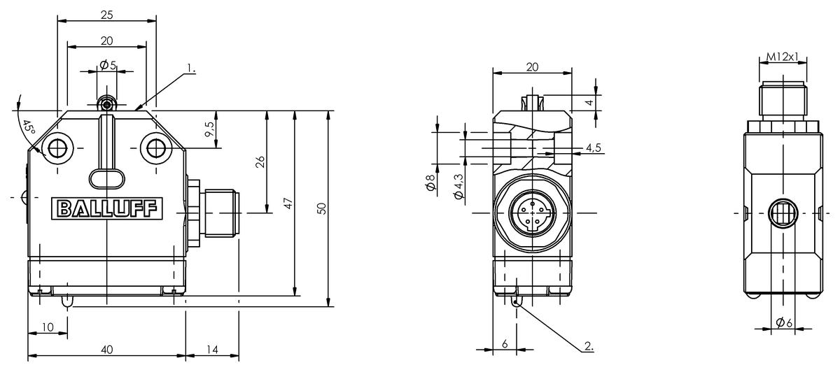 Mechanical single position limit switches