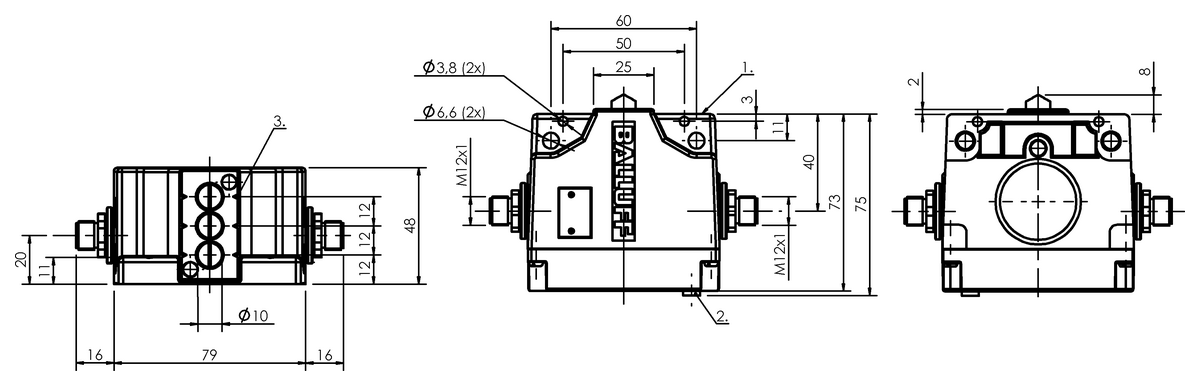 Mechanical multiple position limit switches with safety switch positions