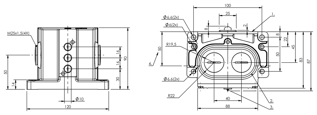 Mechanical multiple position limit switches