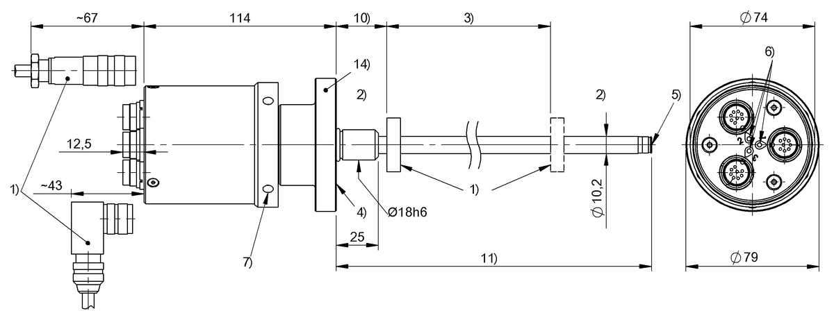 Redundant magnetostrictive linear position sensors