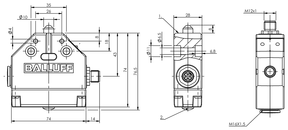 Mechanical single position limit switches
