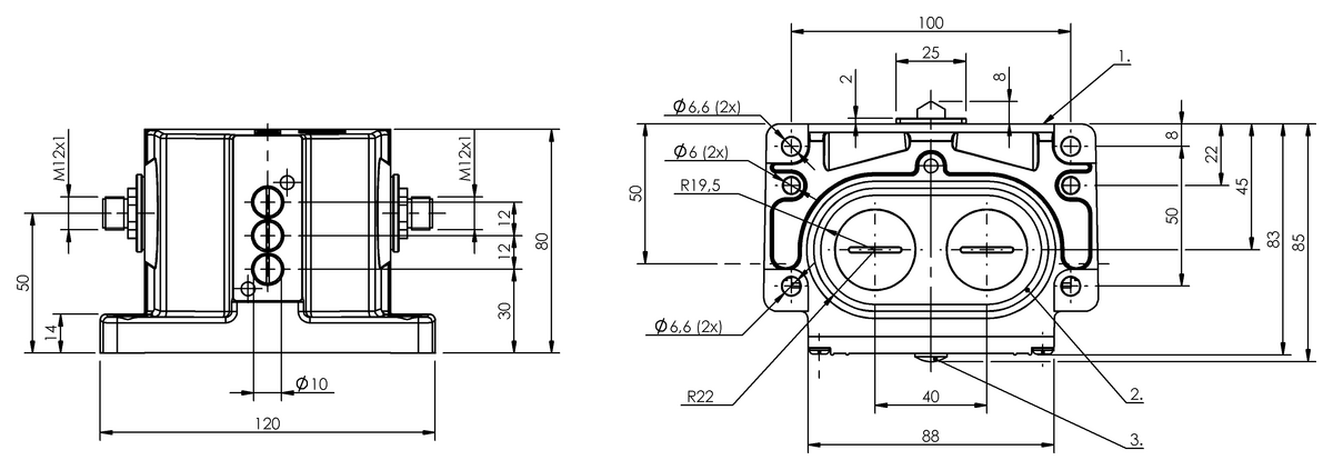 Mechanical multiple position limit switches