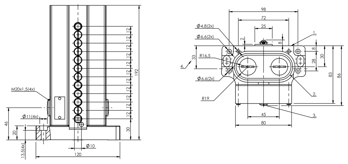 Multiple-position cam switches with mixed connections