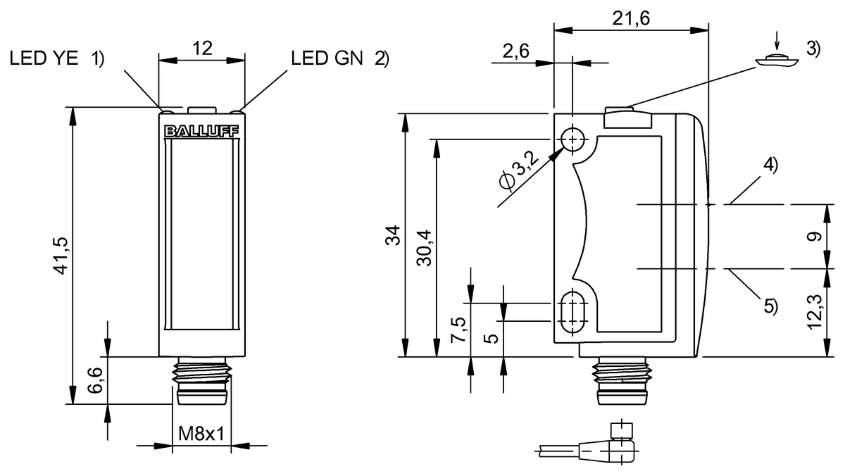 Diffuse sensors