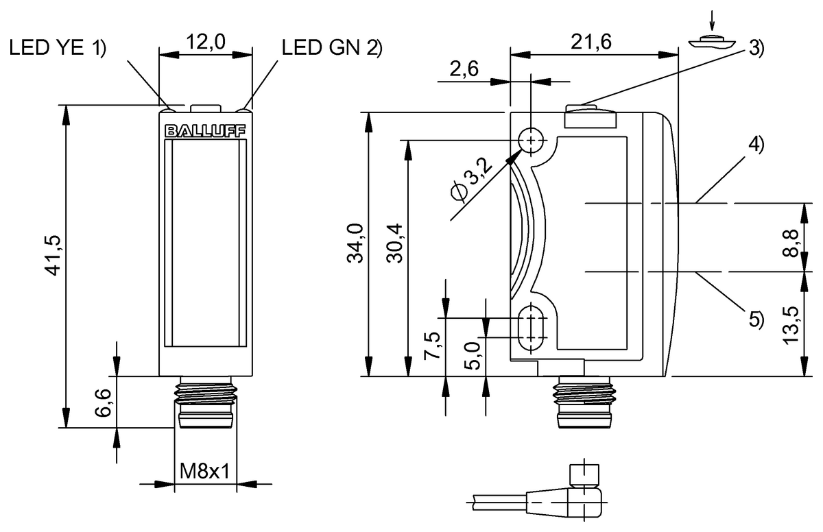 Diffuse sensors