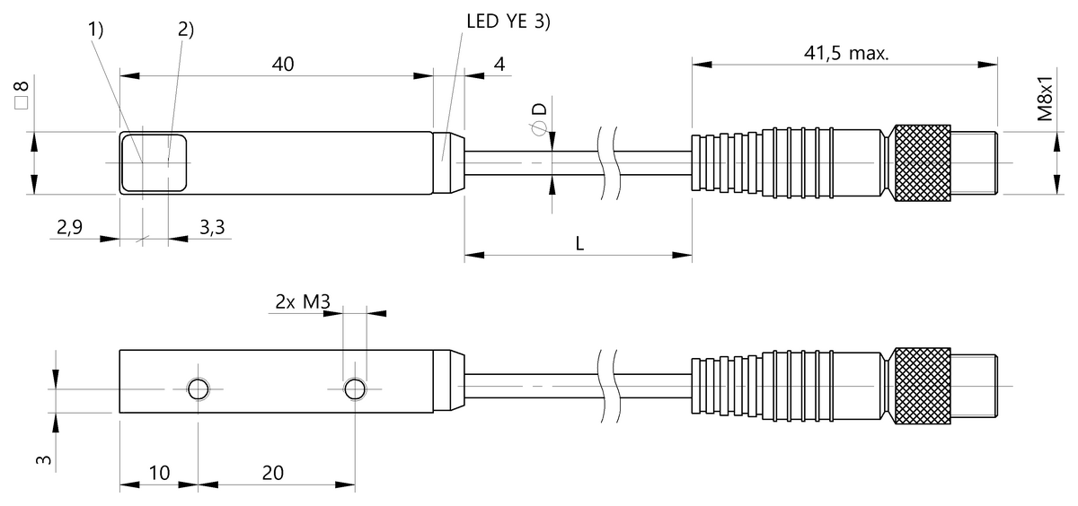 Barrières lumineuses à réflexion