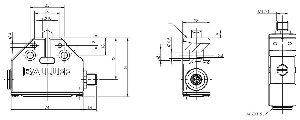 Mechanical single position limit switches