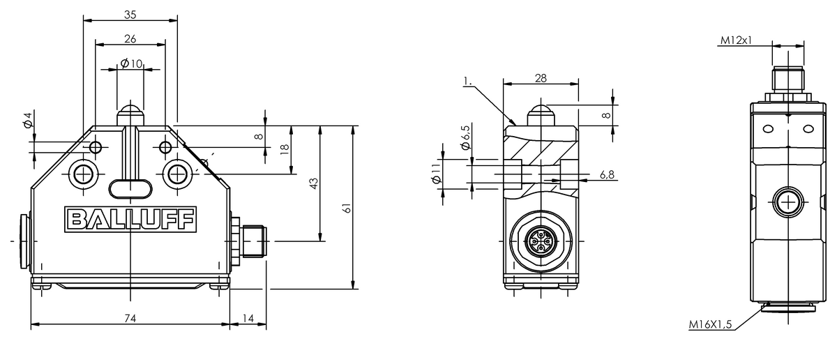 Mechanical single position limit switches