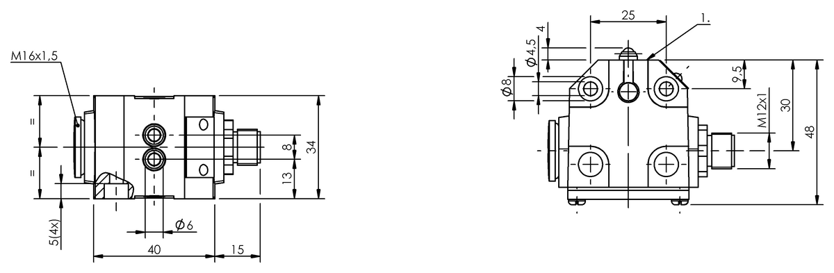 Interruttori di posizione multipli meccanici