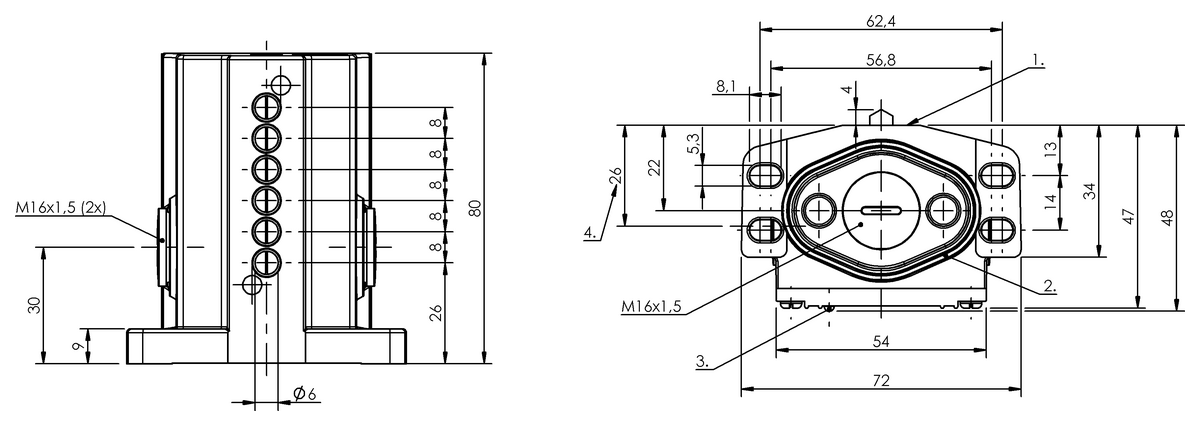 Mechanische Reihenpositionsschalter