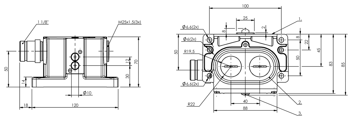 Mechanical multiple position limit switches