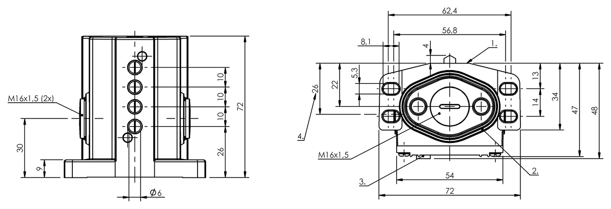 Mechanical multiple position limit switches