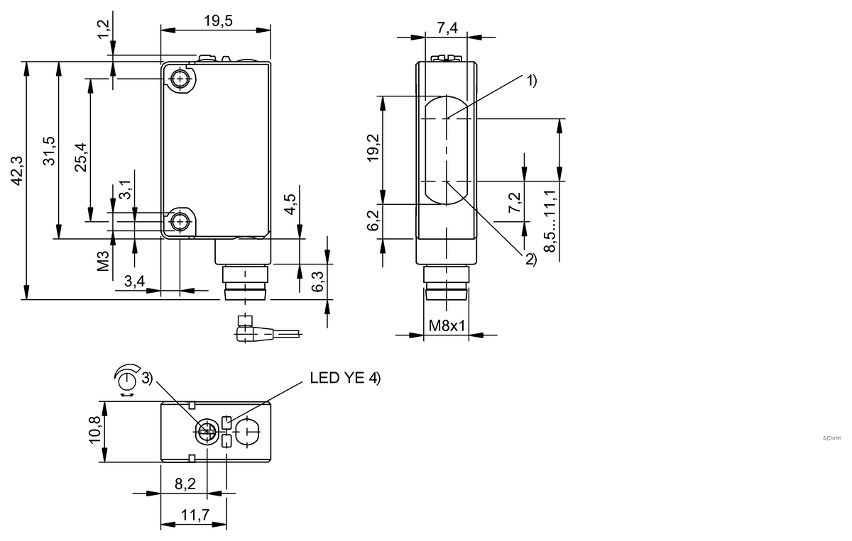 Diffuse sensors