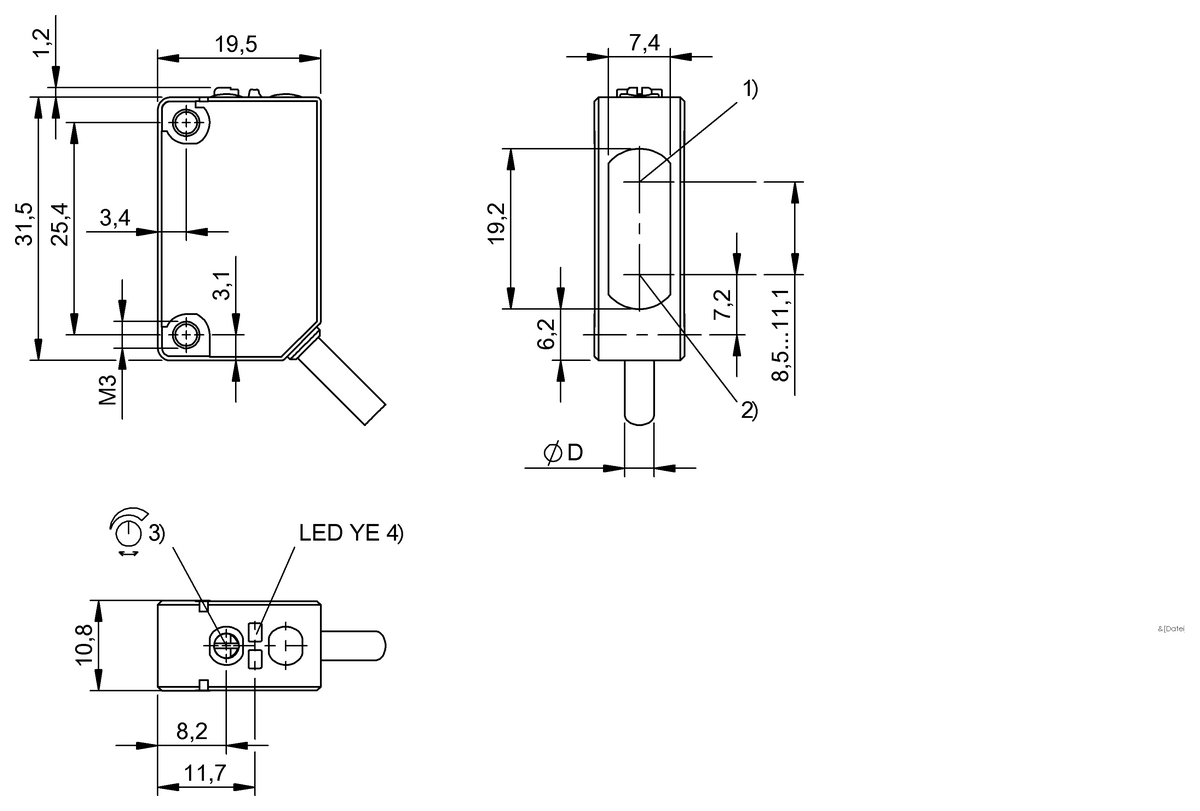 Diffuse sensors