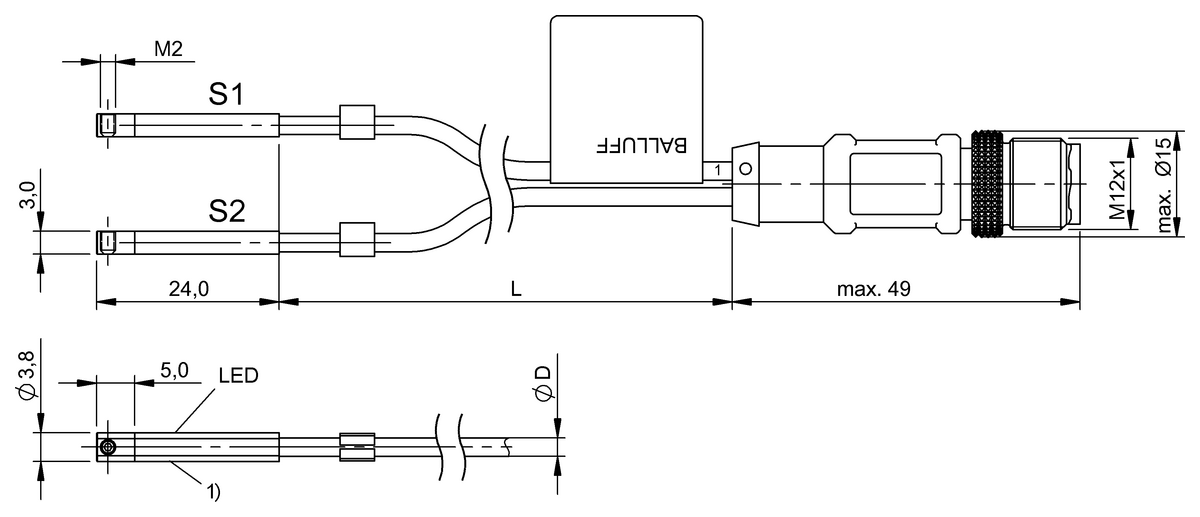 Cylinder sensors for multiple slot shapes