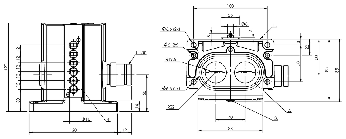 Mechanical multiple position limit switches with safety switch positions
