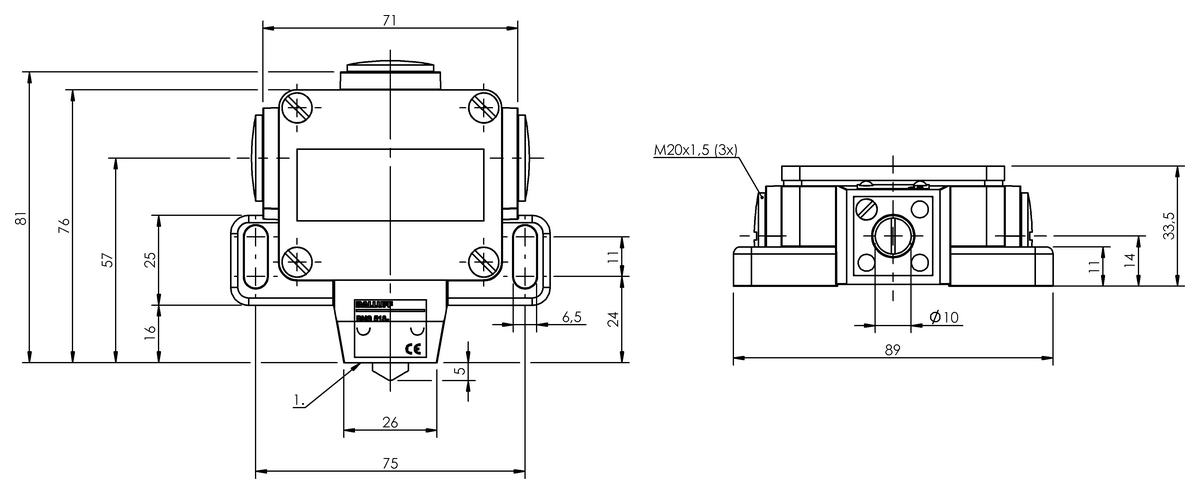 Mechanical single position limit switches