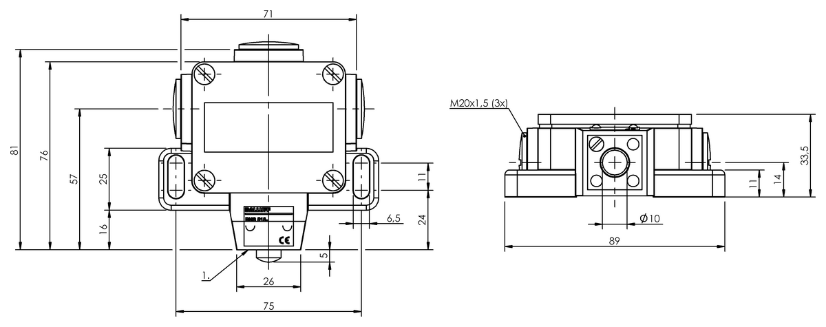 Mechanical single position limit switches